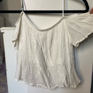 White flowy going out shirt